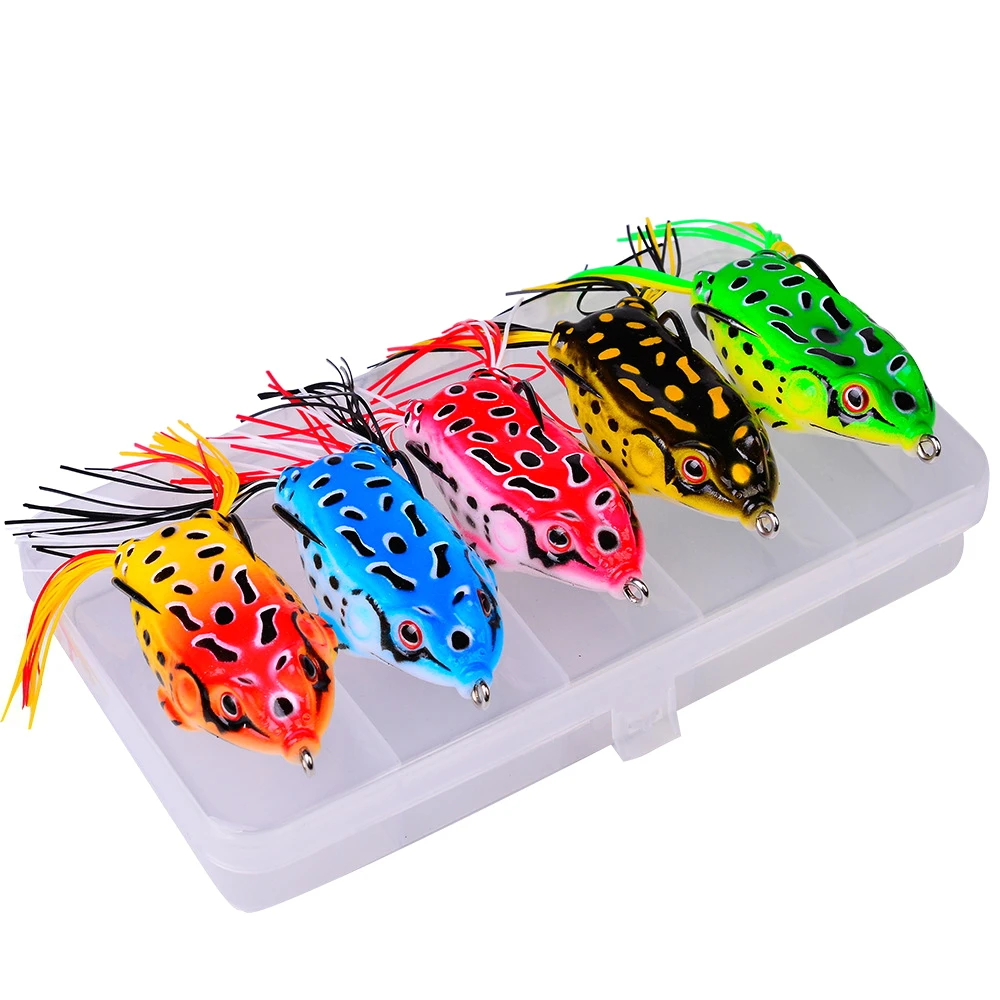 Искусственная рыболовная приманка-лягушка с крючками | Спорт и развлечения