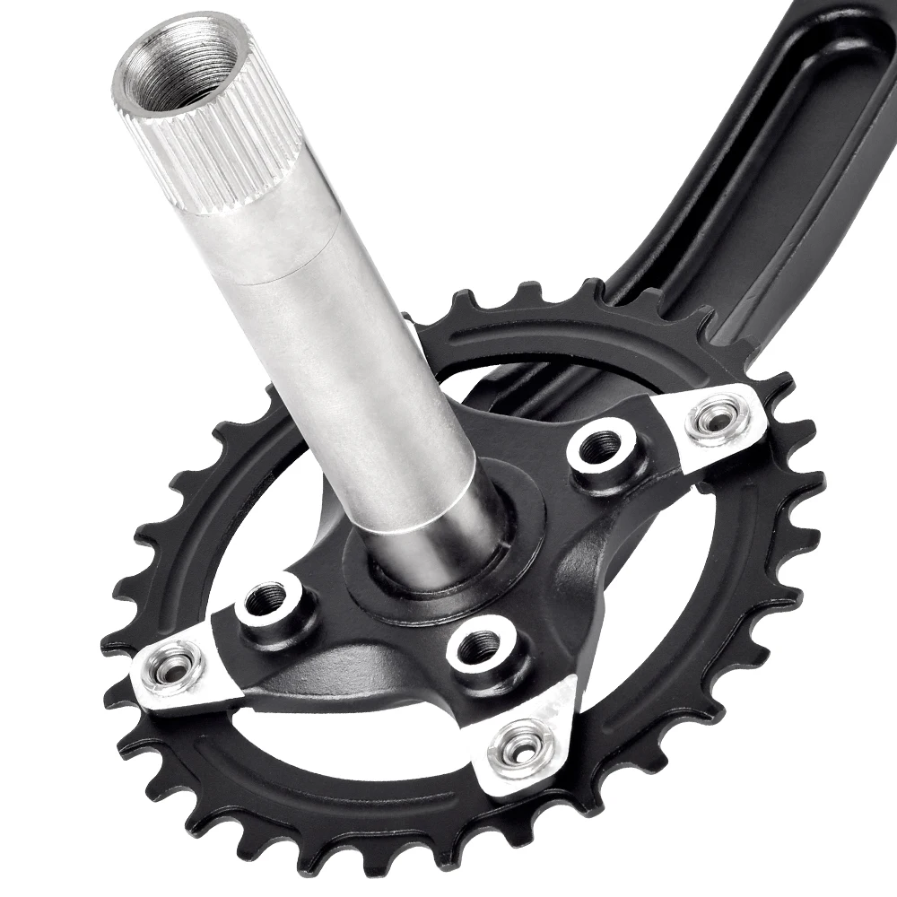 SWTXO MTB Crankset 104BCD Crown 170mm Cranks 32/34/36/38/40/42/44/46/48/50/52T Sprocket with Bottom Bracket Mountain Bicycle | Спорт и