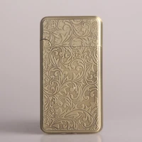 refillable inflatable lighter round corners of the rich flower steel sound creative windproof lighter smoking accessories