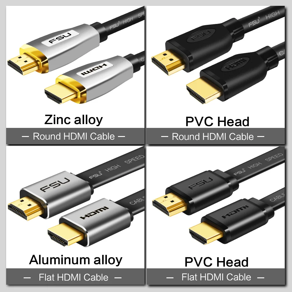 HDMI кабель 2 0 высокоскоростной Золотой штекер 3 м 5 для разветвителя переключателя