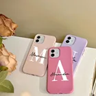 Индивидуальный однотонный кожаный чехол для iPhone 13, 12, 11 Pro Max