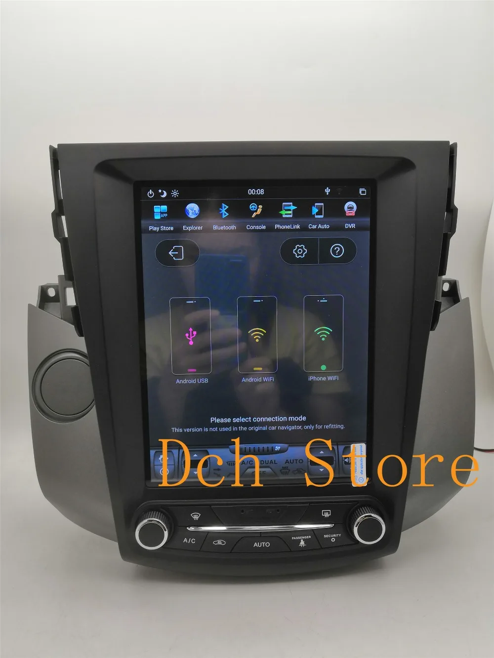 10,4 ''вертикальный экран Tesla стиль Android 8,1 автомобильный DVD gps навигация радио для Toyota RAV4 rav 4 2006-2012 PX6 CARPLAY ips