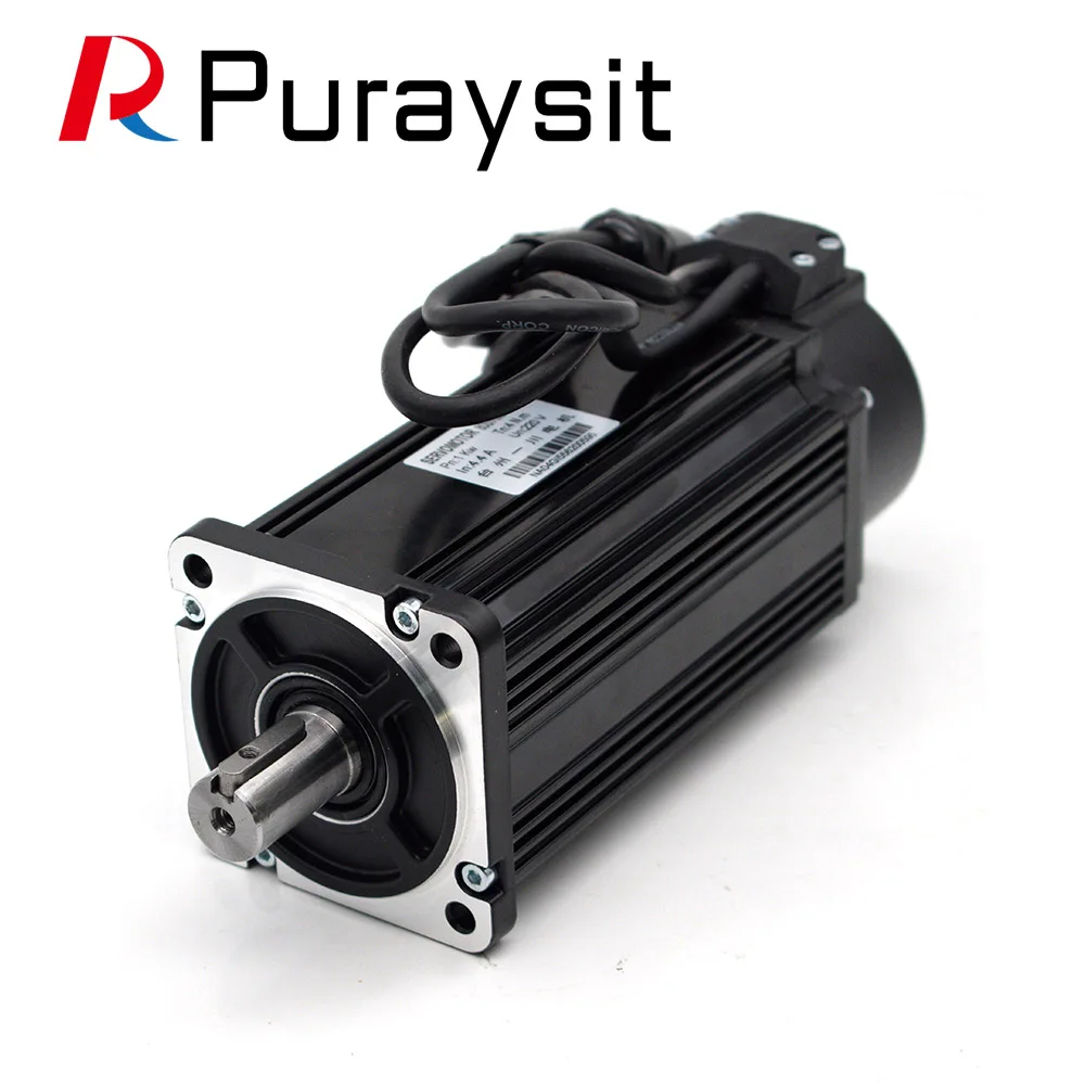 Серводвигатель Puraysit KIts 750 Вт AASD 15A 90ST-M02430 2 4 Нм 220 В 3000 об/мин диаметр 6 мм с кабелем