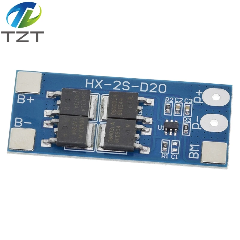 Защитная плата литиевой батареи 2S 10A 7 4 V 18650 8 сбалансированная функция/Защита от