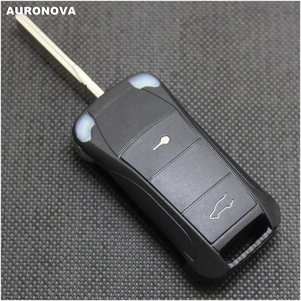 Складной чехол AURONOVA для Porsche Cayenne 911 Boxster Cayman 2 кнопки|Заготовки ключей| |