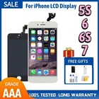ЖК-дисплей AAA для iPhone 5S 6 6S 7 8 Plus, Замена сенсорного экрана для iPhone 5 5C 5SE 6S 6SP 7P 8P, ЖК-дисплей Pantalla + закаленное стекло + Инструменты + ТПУ