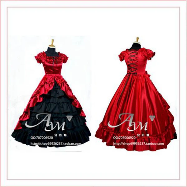 

Gothic Lolita Dress Punk Medieval Gown Long Dress Evening Dress Cosplay Costume Princess Custom-made[G644]