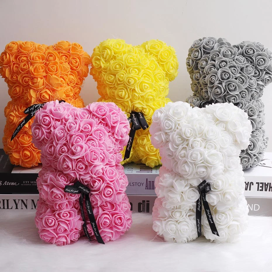 Сделай сам 25 см ремень в виде медведя искусственная коробка розовый цветочный