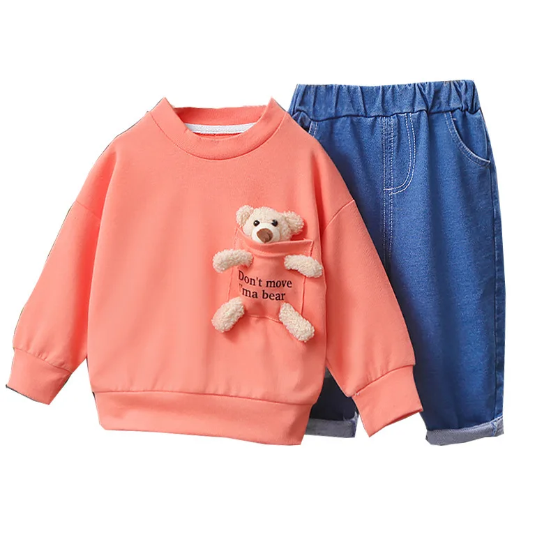 

New Spring Autumn Baby Girls Clothes Suit Children Boys Sports T-Shirt Pants 2Pcs/Sets Toddler Fashion Clothing Kids Tracksuits
