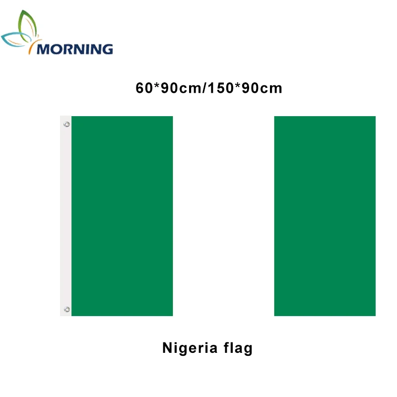

Morning custom flag Nigeria national flag 90x150cm Nigerian flag and banner