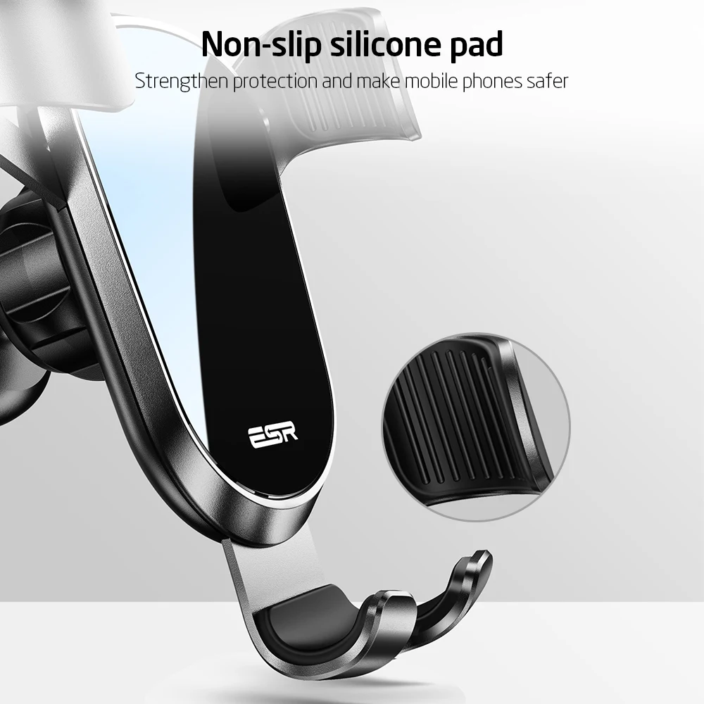 

ESR Gravity Car Phone Holder Universal Mobile Phone Holder Support Stand Air Vent Grip Bracket Car Accessories Interior Mount