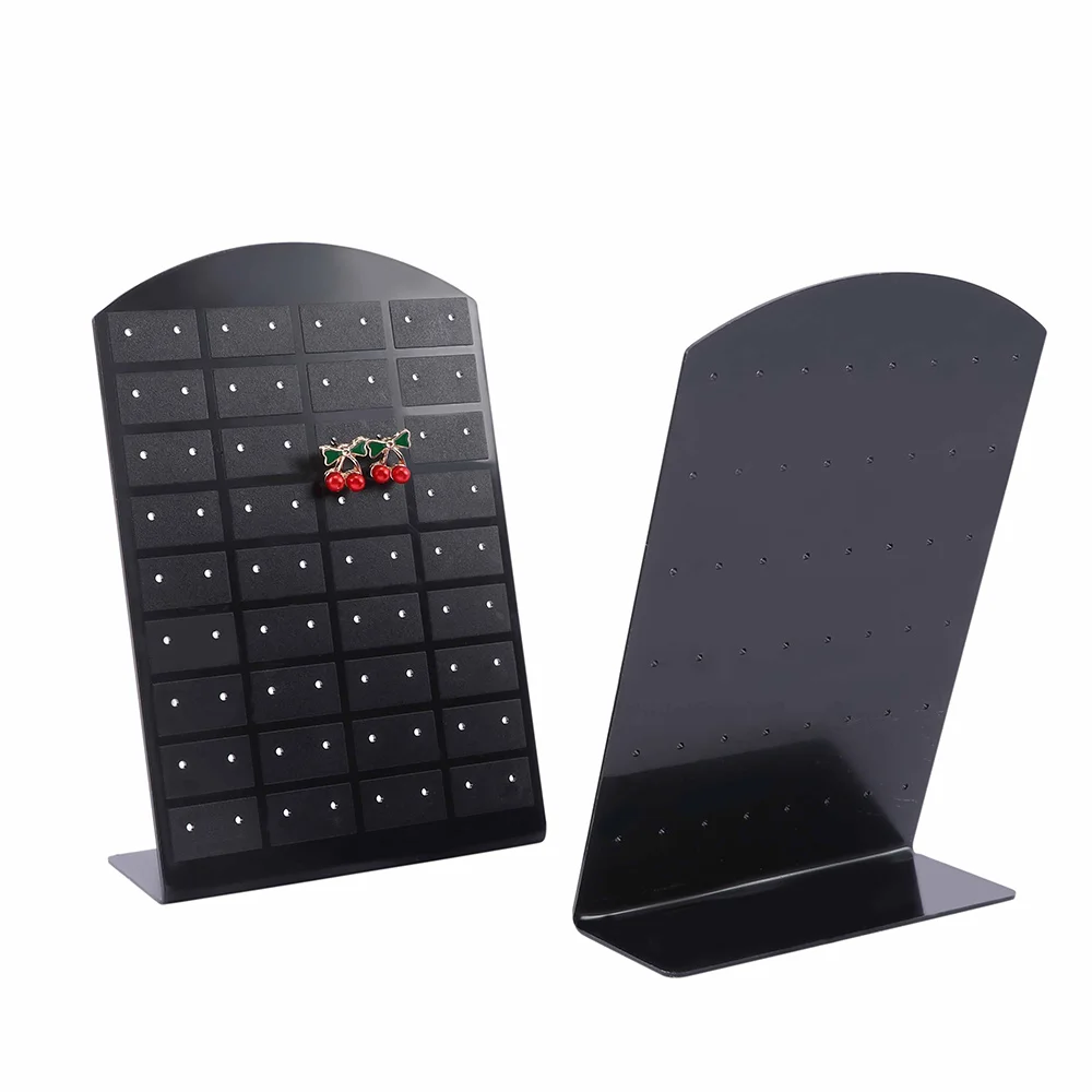 

New 2 Size Fashion Earrings Ear Studs Jewelry Show Plastic Display Rack Metal Stand Organizer Holder for Necklaces