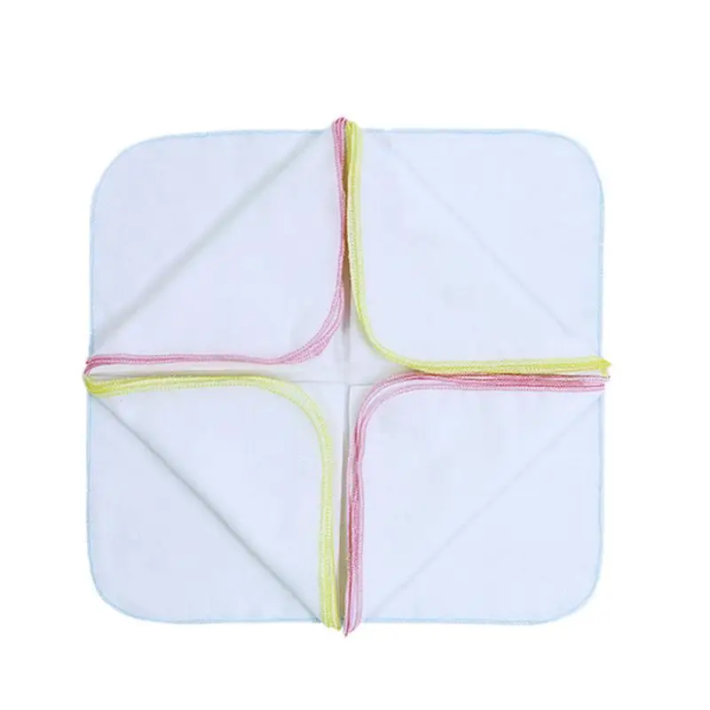 10 шт. Новое хлопковое газовое Двухслойное маленькое квадратное полотенце