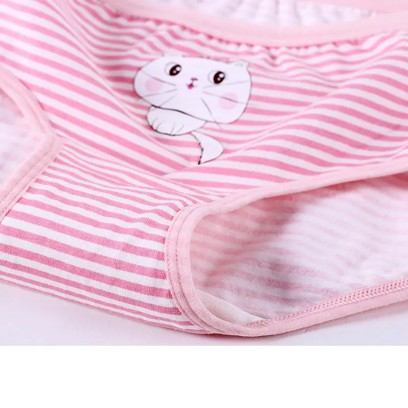 Нижнее белье для девочек-подростков хлопковые трусы-шорты в полоску с