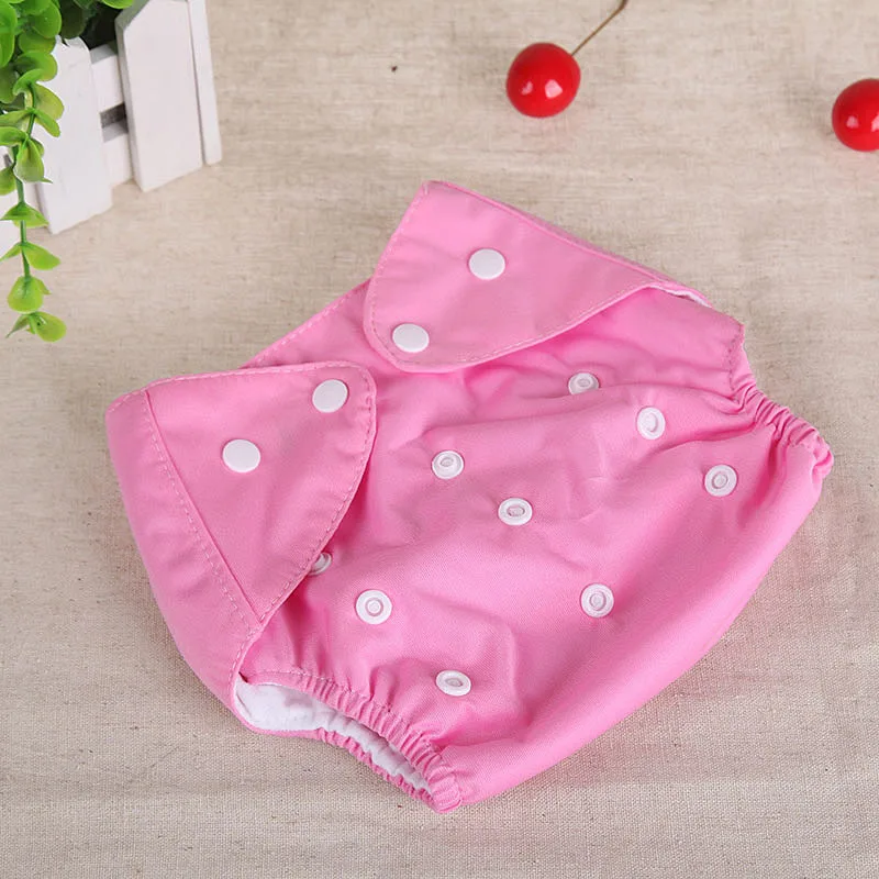 Pa&ntilde;ales de tela ecol&oacute;gicos para beb&eacute;, bragas impermeables reutilizables, Color s&oacute;lido, 0 a 1 a&ntilde;o, 1 unidad-3