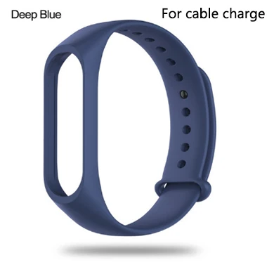 M3STRAPCABLEBU Ремешок Браслет для M3 умный Браслет замена Смарт-часы аксессуары M3 силиконовый браслет - Цвет ремешка: M3STRAPCABLEBU