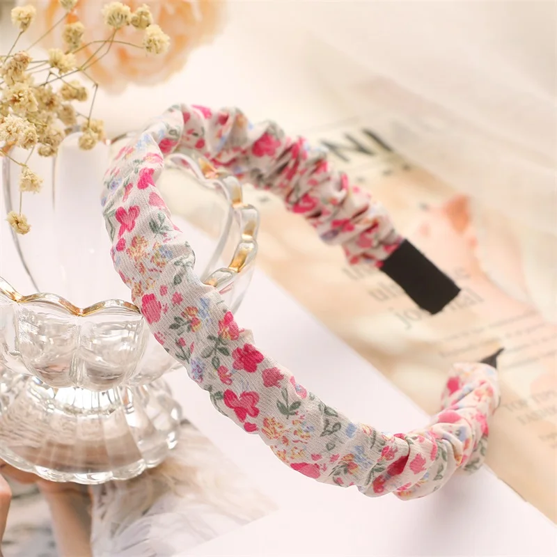 

IFMIA Korean Fashion Women Girls New Summer Bohemian Flower Hair Bands Print Headbands Vintage Turban HairBands Hair Accessories