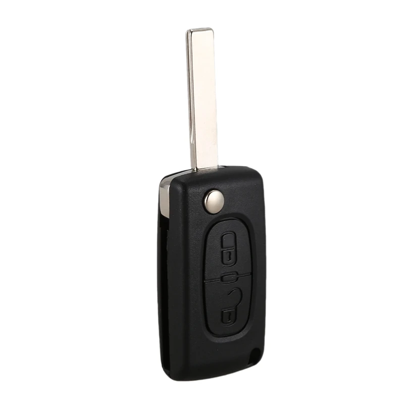 Корпус складной дистанционный ключ для PEUGEOT 206 107 207 307 407/для Citroen C2 C3 C4 C5 C6 чехол 2