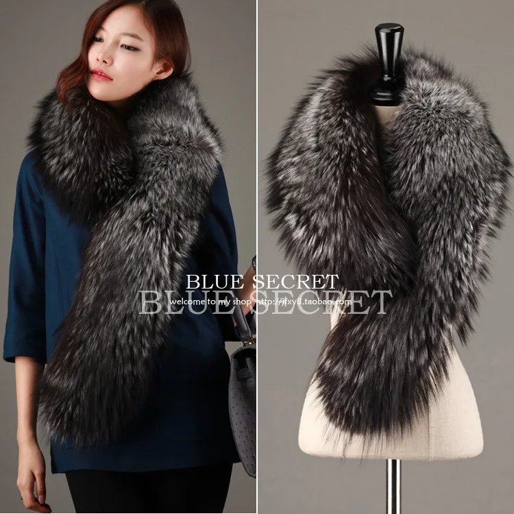 Новый шарф из лисьего меха меховая накидка женская шуба воротник шаль. Женский