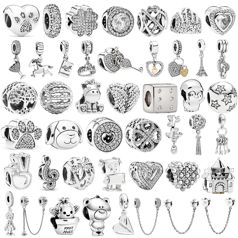 Серебряный Цвет перо любовь безопасносные браслеты Корона Подвеска для мальчика