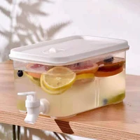3l beverage dispenser with spigot large capacityre frigerator cold kettle with faucet fruit teapot lemonade bucket keeps cold