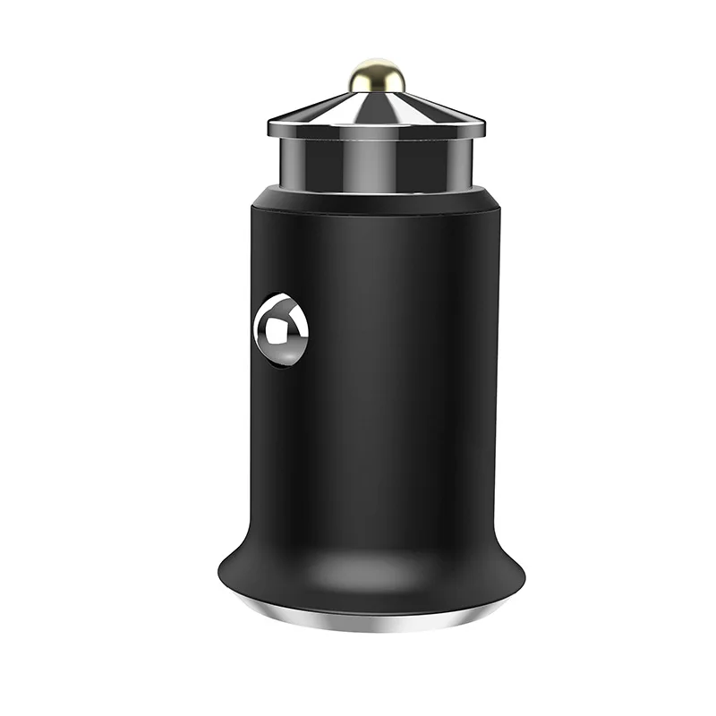 Black Все металлические USB Автомобильное зарядное устройство для мобильного телефона планшет gps 3.1A быстрое зарядное устройство автомобильное зарядное устройство двойной USB Автомобильное зарядное устройство адаптер - Тип штекера: Black