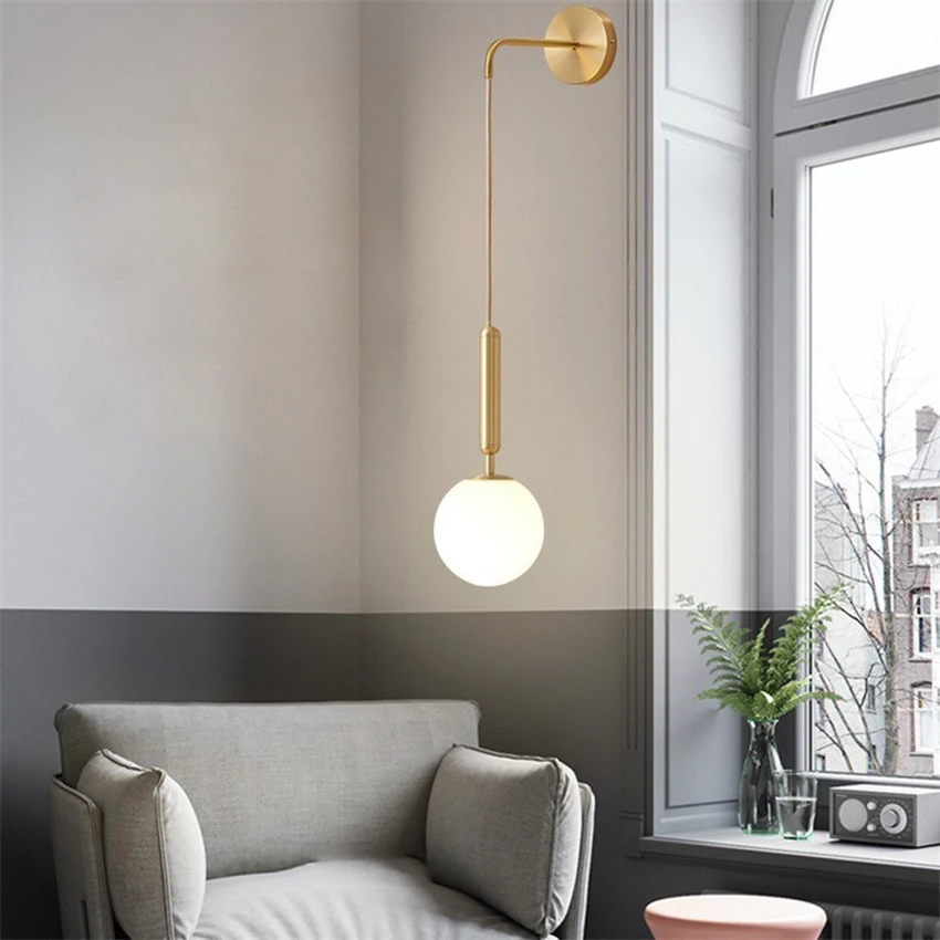 Настенный светодиодный светильник в скандинавском стиле современный