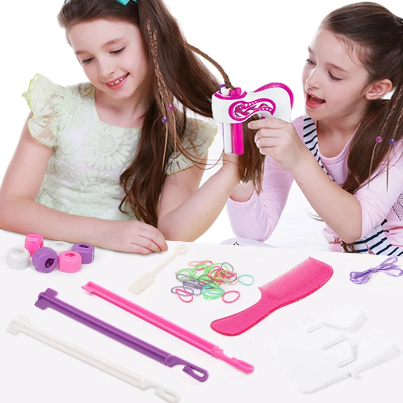 

Hair Braiding Hairdressing Toys Electric Children's Three-strand Dirty Braid Automatic Hair Braiding Tool Plastic Toys For Girls