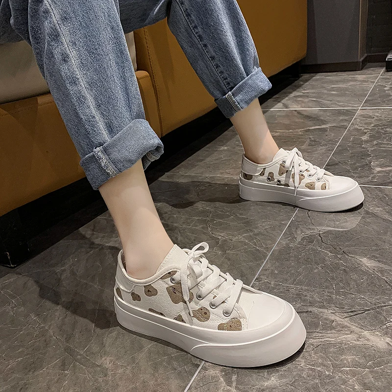 

HOT 2021 Spring and Summer Women's Vulcanized Shoes Women's Flat Casual Shoes Women's Sports Shoes Zapatillas Mujer B1800
