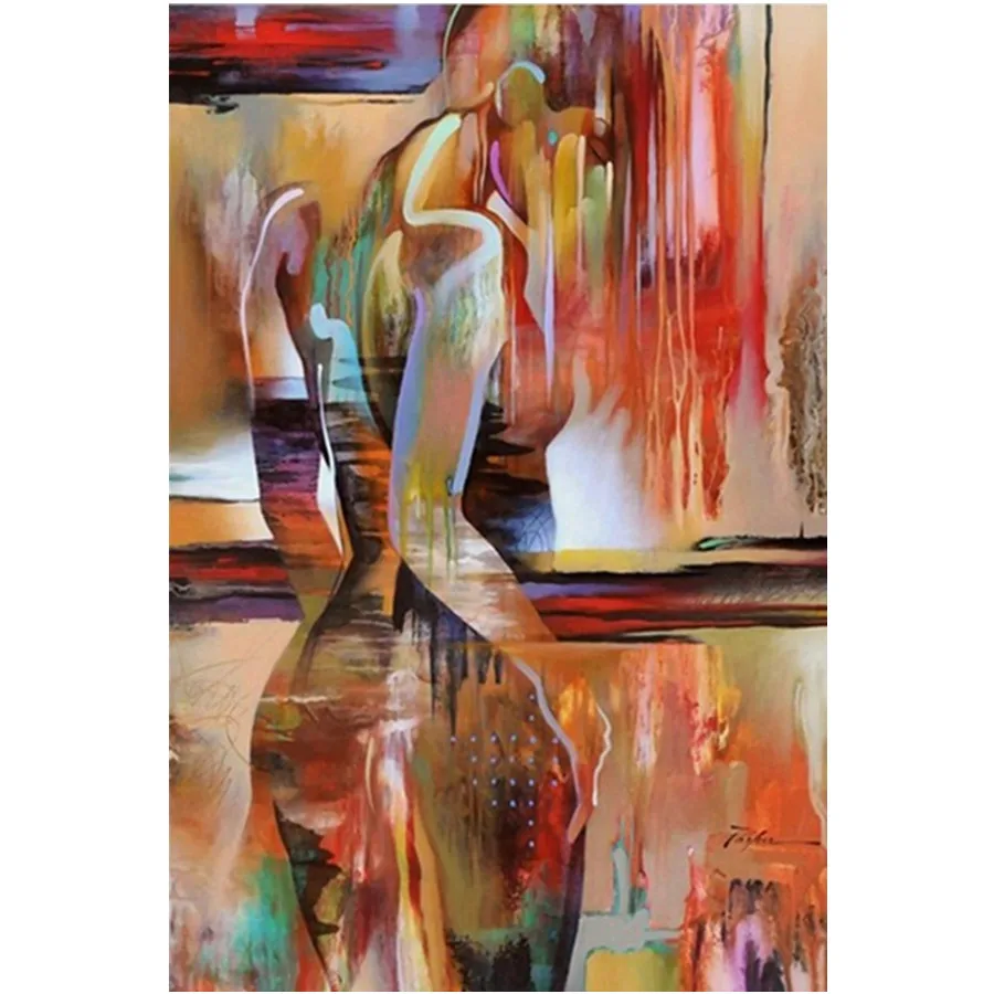 

5D Diy Abstract Watercolor Lady Diamond Embroidery Women Diamond Painting Full Square/Round Drill Mosaic Girl Bedroom Decor