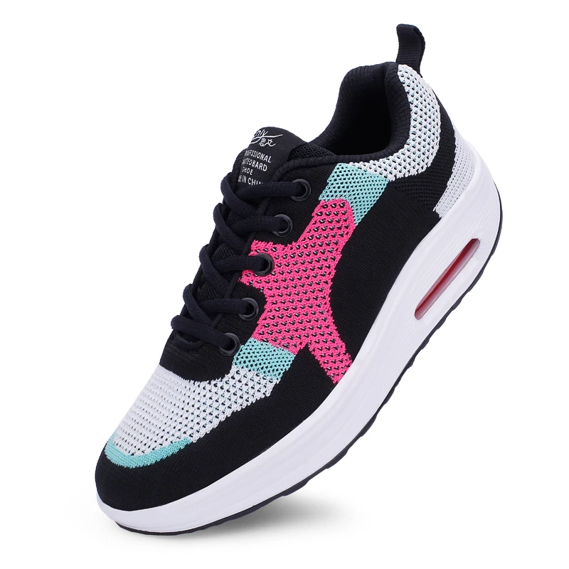 Кроссовки женские на шнуровке Вулканизированная подошва легкая повседневная