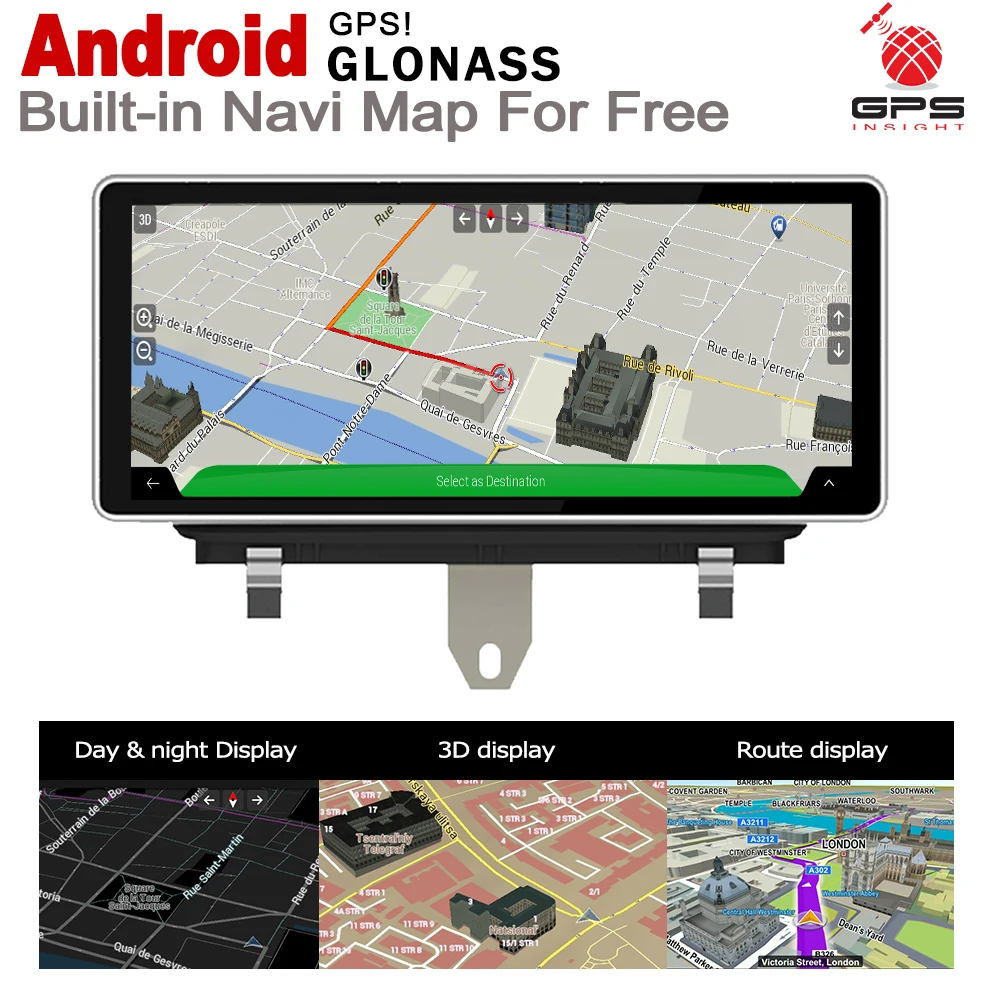 Автомобильный мультимедийный проигрыватель с GPS IPS Android 2 DIN для Audi Q3 8 в 2011 ~ 2018 MMI