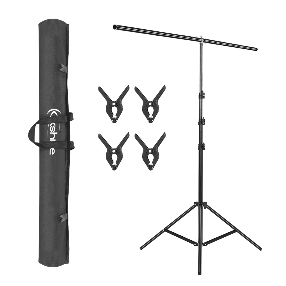 

Kshioe T-Shape Backdrop Stand with 90cm Crossbar & Clamps & Carry Bag