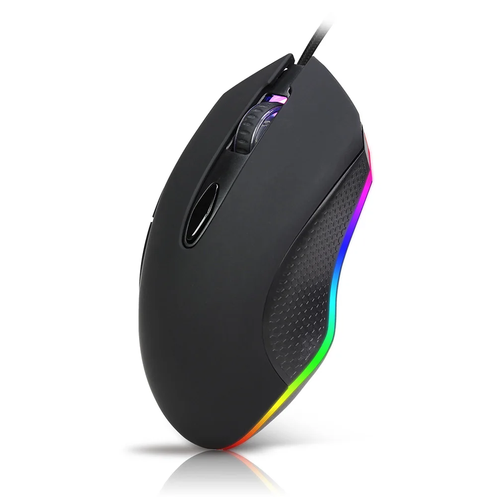 4800DPI USB Wired 4 RGB Light Modes 6 Buttons Optical Gaming Mouse Gamer Laptop PC Mice | Компьютеры и офис