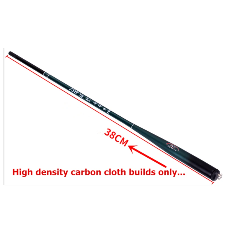 38cm Fshing Rod Ultra Short Travel Telescopic Carbon Mini Superhard Overlength Stream Fishing Throw Pole For Big Carp | Спорт и