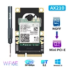 Адаптер Wi-Fi M.2Mini PCI-E Intel AX210NGW 9260 AX200, беспроводная карта Wi-Fi Bluetooth WI-FI6E AX210 802.11AX 160 МГц 2,4G5G6G