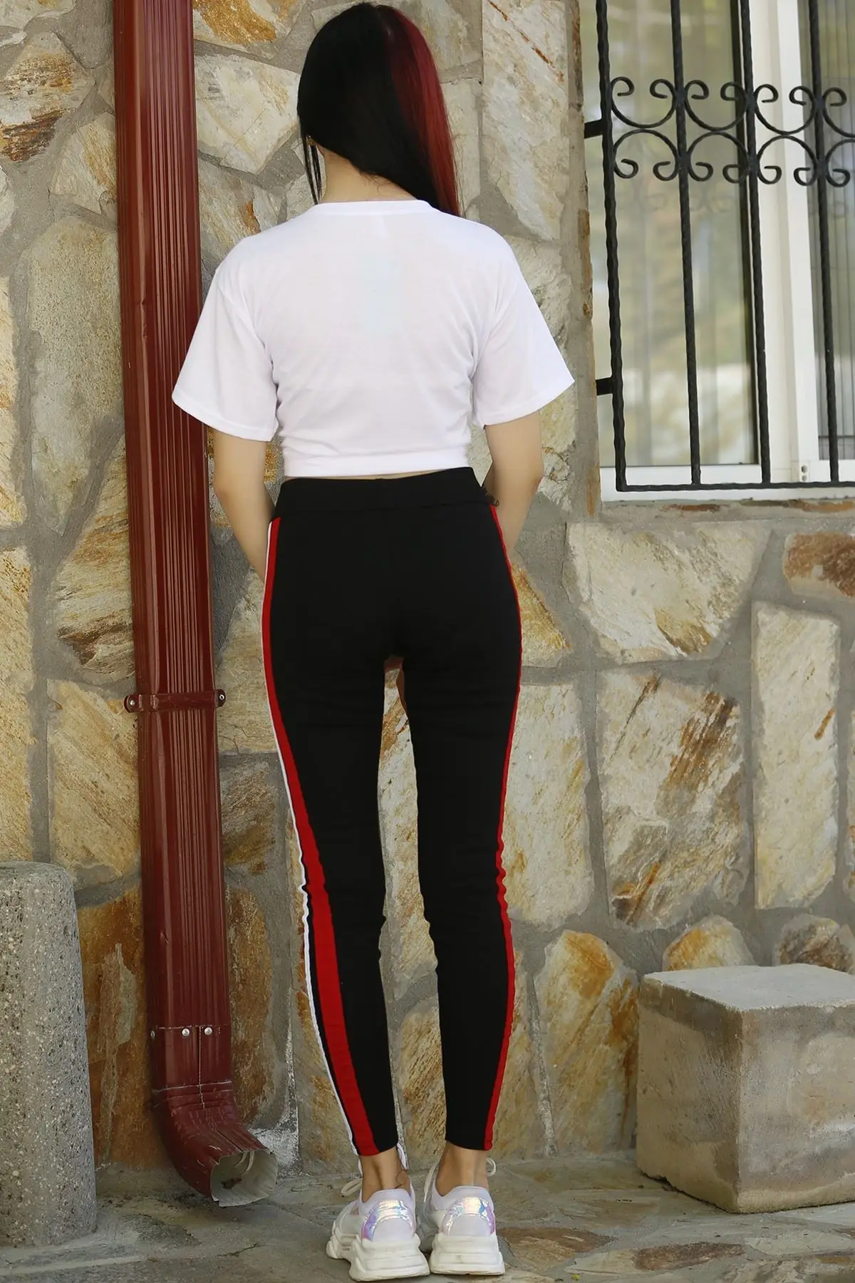 

So Stripe Leggings Siyahkrmz - 0240.432.