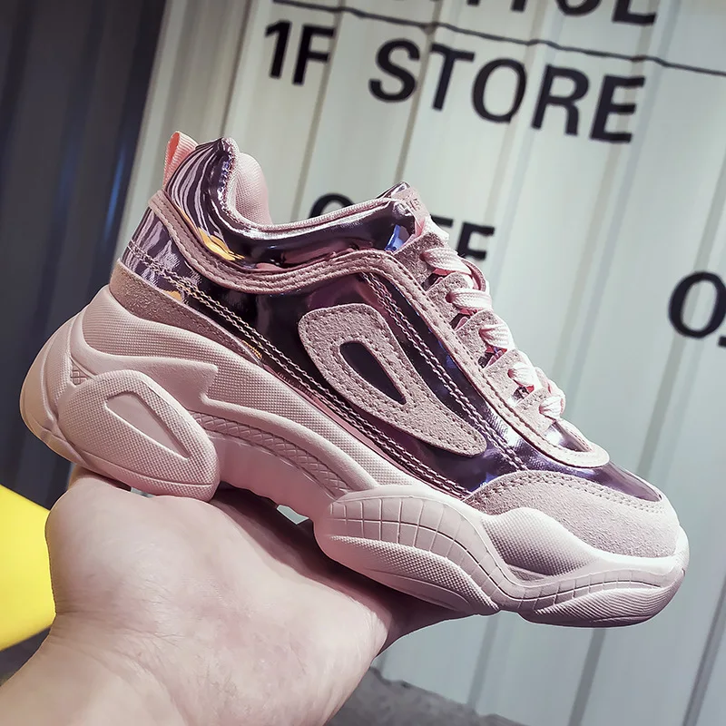 2019 г. primavera nueva tendencia zapatos casuales de suela gruesa color a la moda Zapatos sencillos cómodos planos anti | Обувь