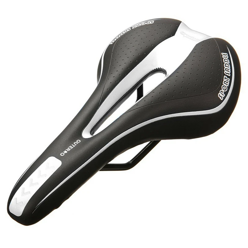 

Leather Shock Absorbing Hollow Bicycle Saddle Cycling Seat Ultralight Waterproof MTB Bike Saddle Racing Cycling Accessories