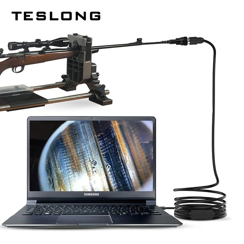 

Teslong 0.2inch Gun Barrel Borescope 36 Inches Semi-Rigid Cable Rifle Borescope for Android
