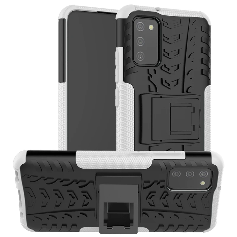 

Cover For Samsung Galaxy A02S Case Rubber Bumper Dual Layer Armor PC Back Cover For Samsung A02S Case For Samsung A02S Case 6.5"