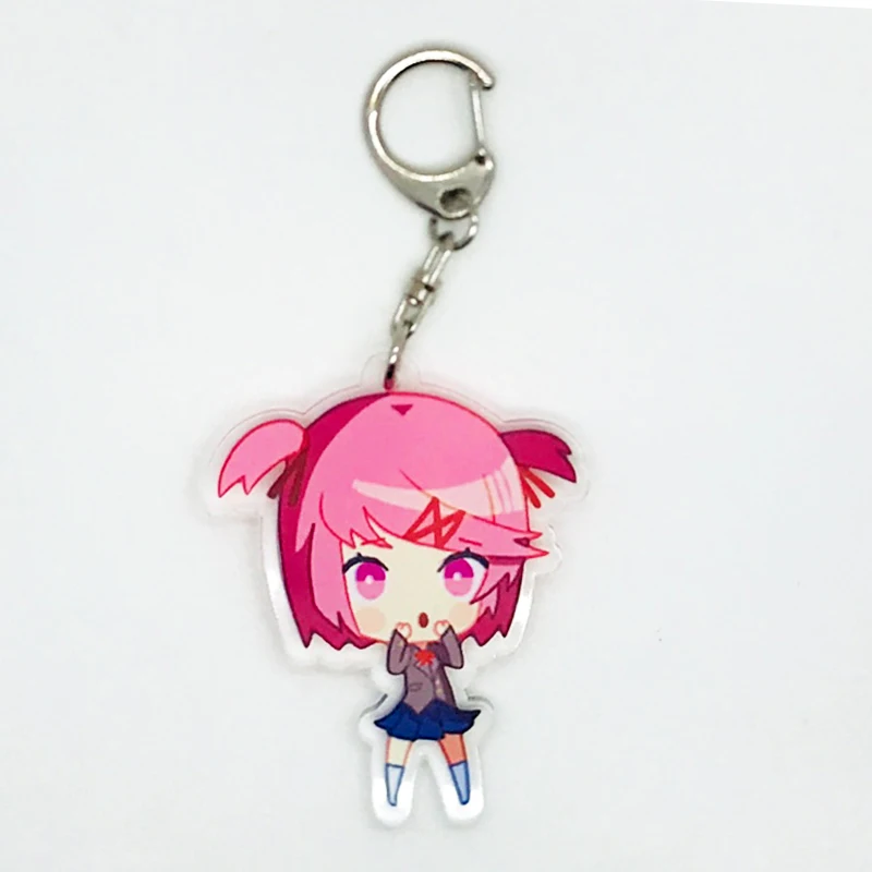 Style 7 Doki Литературный клуб косплей брелок акриловый мультфильм Опора Sayori Yuri Natsuki Monika - Цвет: Style 7
