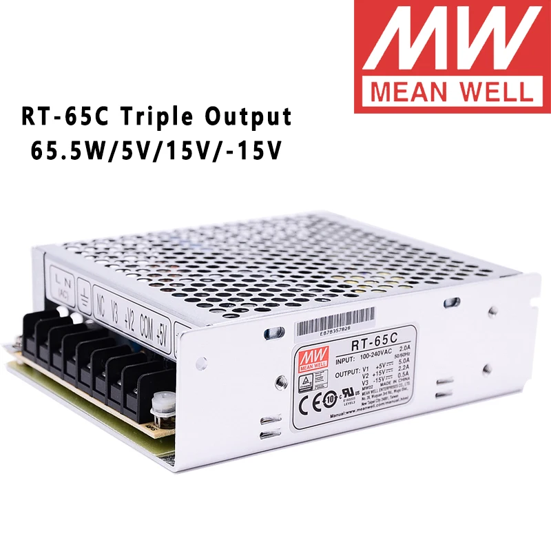 

Бренд Mean Well представляет RT-65C 5В/15В/-15V AC/DC 65,5 Вт тройной Выход переключение Питание meanwell Интернет-магазин