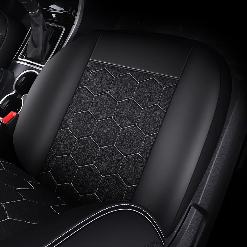 

Pu Leather Front Car Seat Cover Covers Auto Accessories for Dacia Dokker Duster Logan 2 Sandero Stepway 2 Car Seat Protector