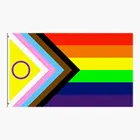 Zwjflagshow 90x150 см, 3x5 футов, интерсекс, флаг-гордость, 3x5 футов, полиэфирная ткань, подвесной флаг, баннер для украшения