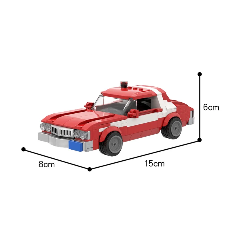 

MOC City Supercar 1976 Torinos Model Racing Car Building Blocks High-Tech Bricks DIY Assembly Toys Kids Boys Gifts 258pcs