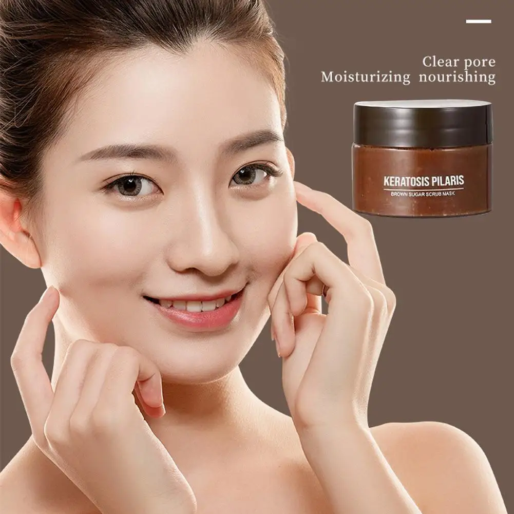 Коричневый сахар Body скраб для лица Отшелушивающий отбеливание и осветление