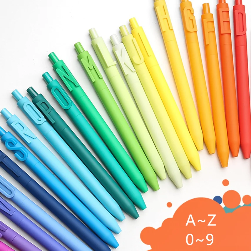 Гелевая ручка с цифрами и буквами Шариковая черная чернильная 0 5 мм маркер