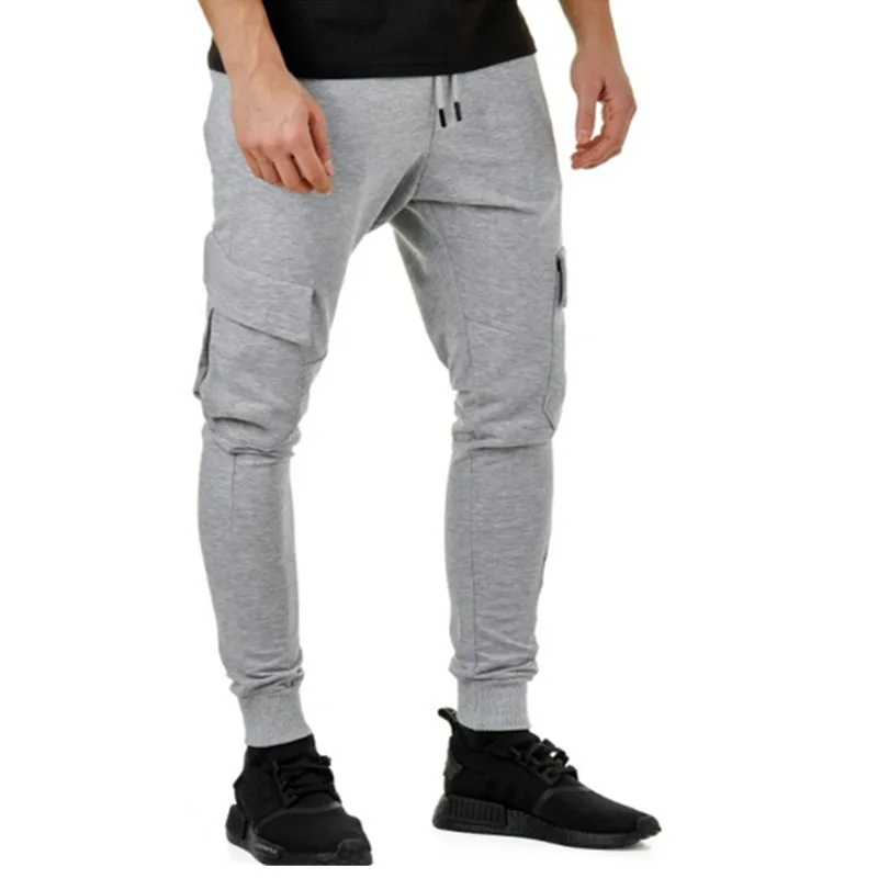 

2019 Men's Leisure Sports and Fitness Pants Men's Hip-hop Sports Pants Grey Black Green Colors M-xxxl Sizes Track Pants Men
