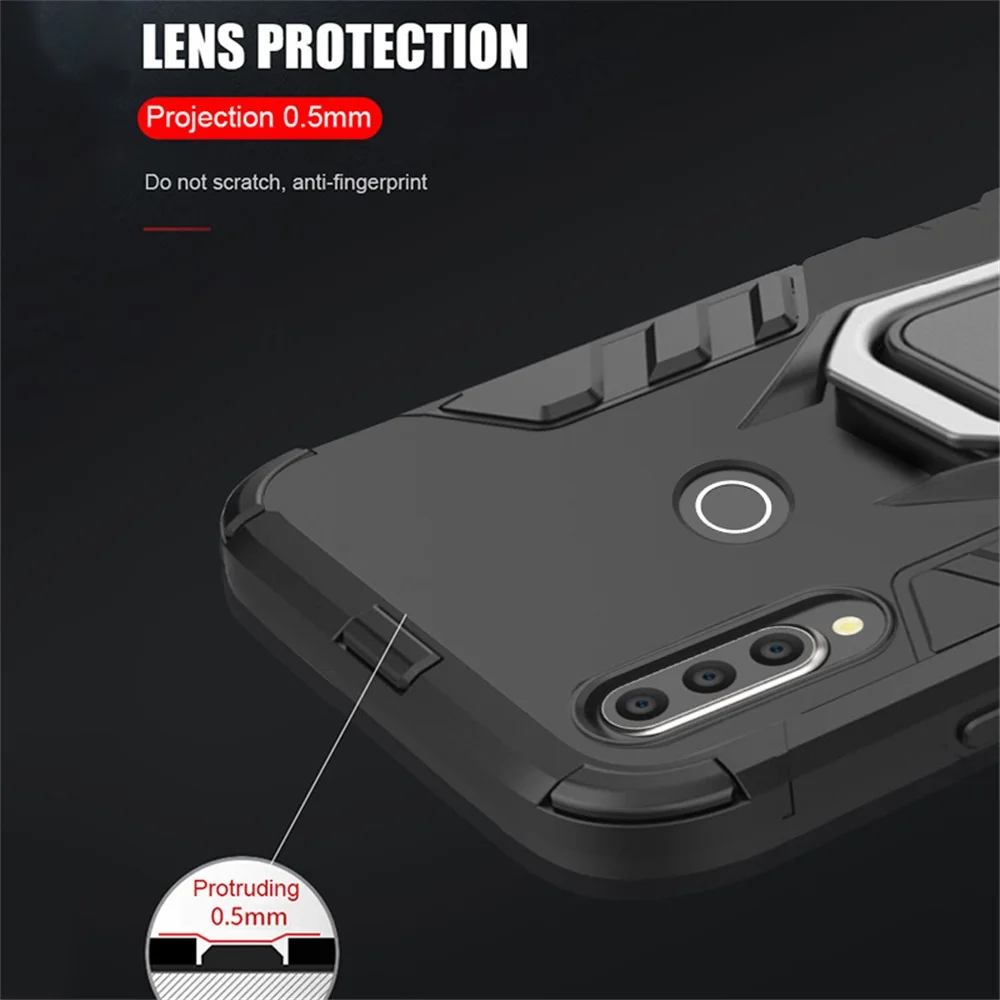 Shockproof Case For Huawei Honor 10i 20i Magnetic Car Holder Rubber Silicon Cover 20 Lite Kickstand Phone |